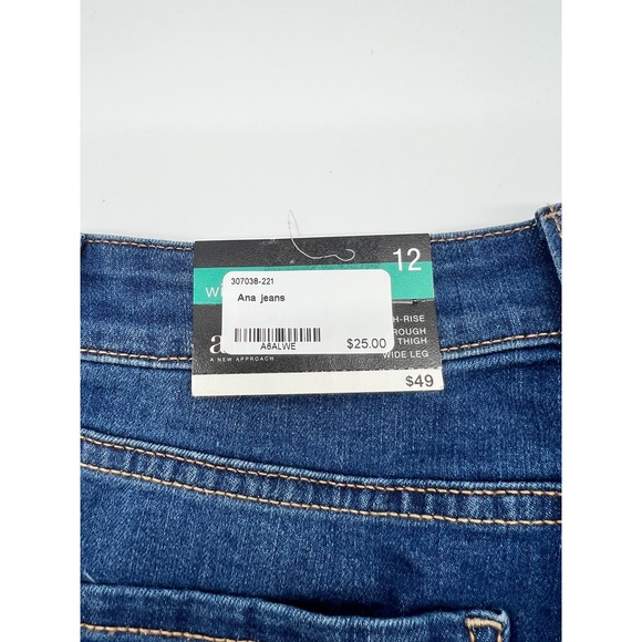 A.N.A, Flare Leg Denim Jeans Size 12 NWT - Picture 3 of 6